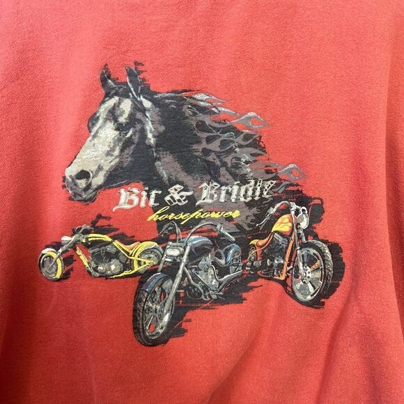 Bit & Bridle Sweatshirt Size 3xl Horsepower Horse Motorcycle - Picture 2 of 10